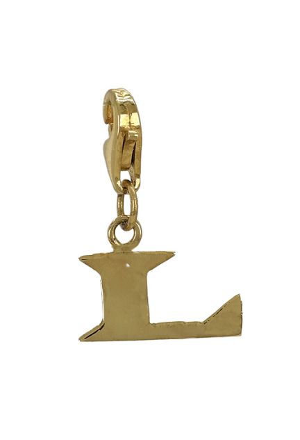 charm de oro amarillo 18 kilates inicial letra L 003_CH-M51015876L