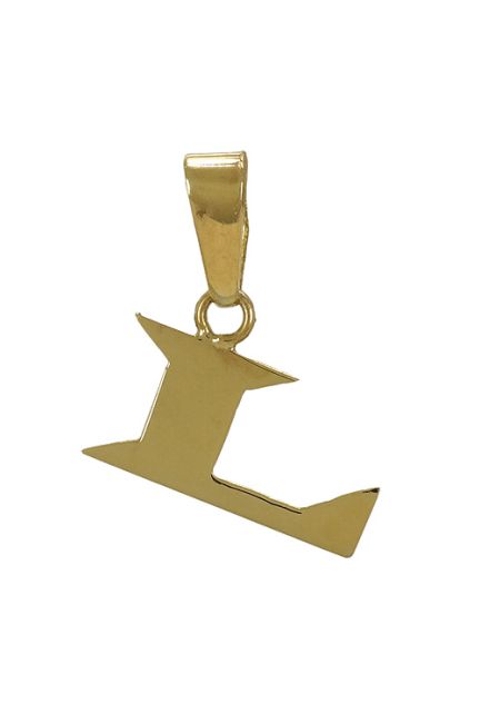 Colgante de oro amarillo 18 kilates letra L 003_M51015876L