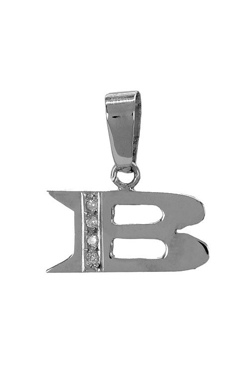 inicial de oro blanco y diamantes letra B 003_B51085896B