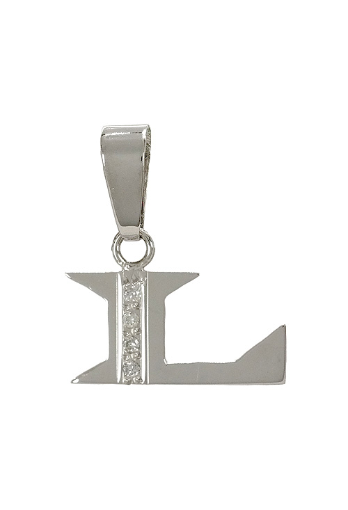 colgante de oro blanco letra L con diamantes 003_B51085896L