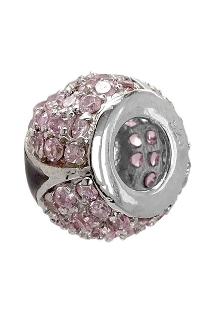 abalorio de plata cuajado de circonitas rosas vista lateral 015_24-1 foto 2