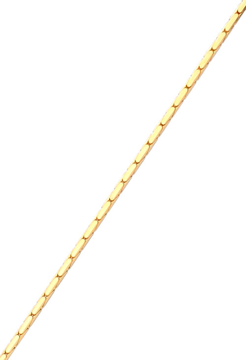 Gargantilla de oro cadena cola de topo-cordoncillo de 50 cm joyas para mujer a precios baratos