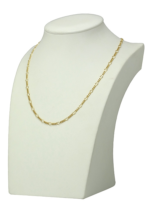 cadena de oro 45 cm de largo oro amarillo 18 ktes eslabones programados 3x1 vista expositor 127_BPR(1-3)70-45_02