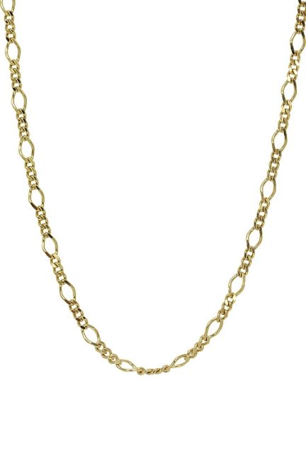 cadena de oro 45 cm de largo oro amarillo 18 ktes eslabones programados 3x1 vista frontal 127_BPR(1-3)70-45 tiendas fisicas en Madrid y las Rozas venta online segura