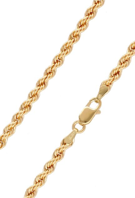 cadena de oro tipo cordon salomonico de 40 cm de largo y 3mm de grueso vista principal para web detalle cierre