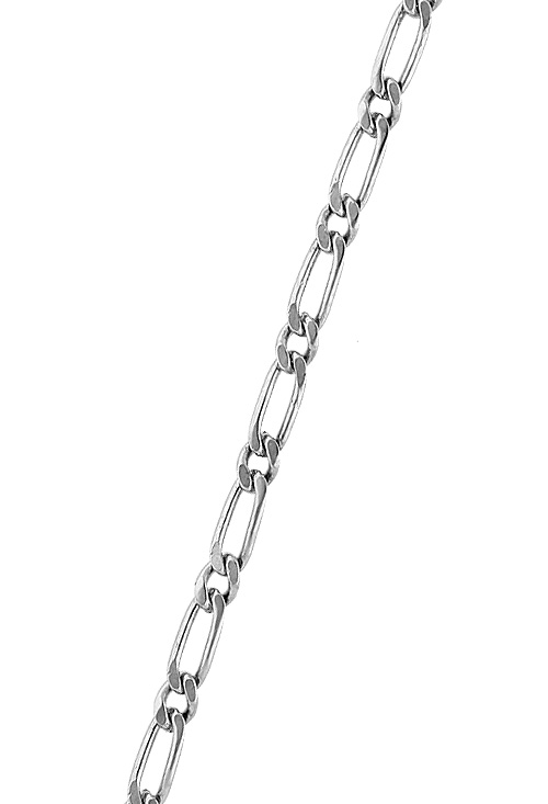cadena de plata 1x1 con baño de rodio vista de tramo 126_BP(1-1)100-45R_01