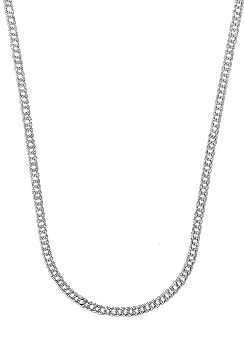 cadena de plata doble rombo gargantilla de 40 cm 126_DROMBO60-40R