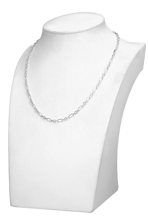 cadena de plata eslabones combinados 40 cm de largo foto expositor 017_619CM0336-40_02