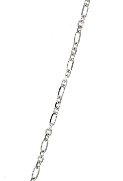 cadena de plata eslabones combinados 40 cm de largo foto tramo 017_619CM0336-40