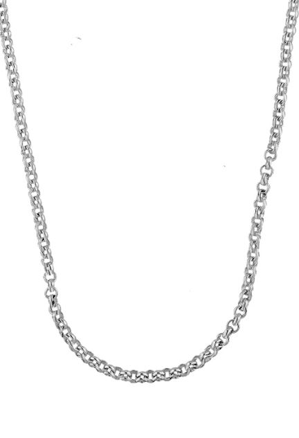 cadena de plata eslabones rolo vista frontal 126_ROLO72-40