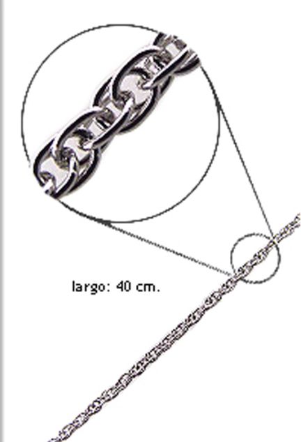 Cadena de plata tipo cordoncillo Joyas de mujer a precios baratos