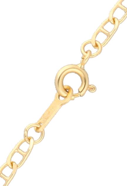 cadena oro amarillo 18 kilates eslabones modelo ancla largo 40 cm foto detalle cierre