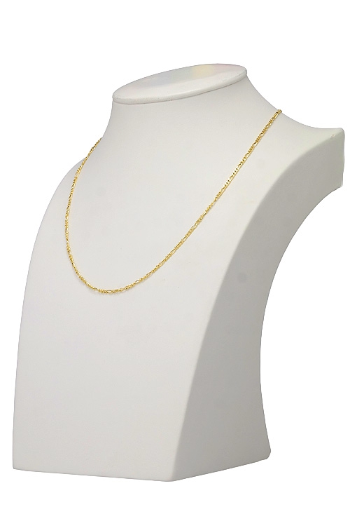 cadena oro amarillo 18 kilates eslabones x1 45 cm 243_216-00159-45 foto expuesta en peto