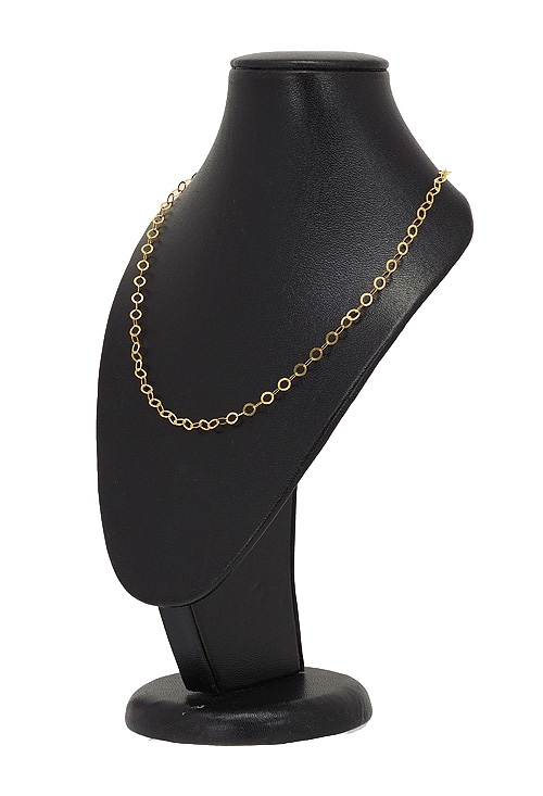 cadena oro amarillo 18 ktes asas planas 42 cm foto en expositor 037_C53808_01 tiendas fisicas en Madrid y las Rozas venta online segura