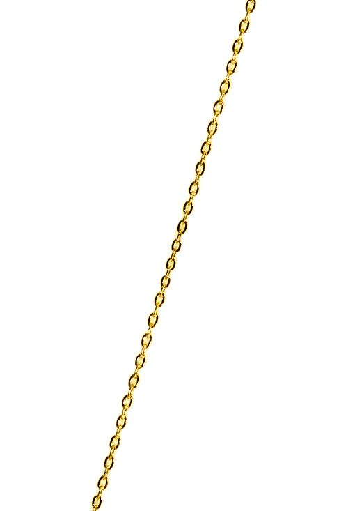 Cadena oro amarillo 9 kilates modelo de eslabones forzados Joyas de mujer a precios baratos 45 cm
