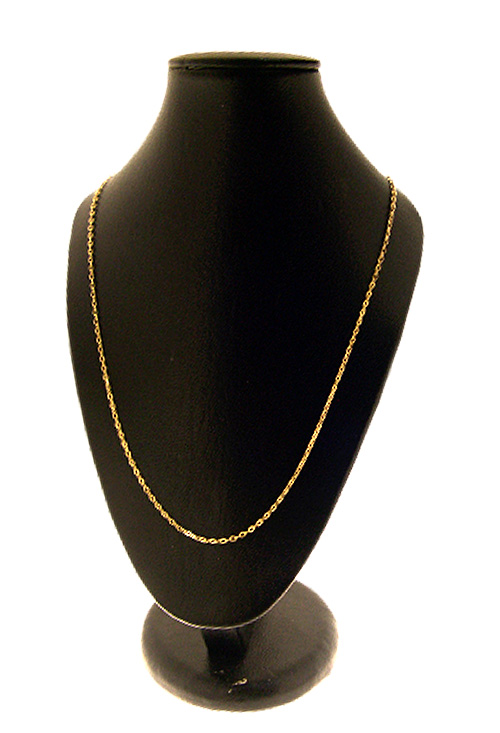 Cadena oro amarillo 9 kilates modelo de eslabones forzados 45 cm tiendas fisicas en Madrid y las Rozas venta online segura