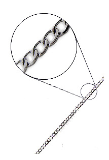 cadena oro blanco 18 ktes eslabones barbados vista de sección 045_094110052-45_01