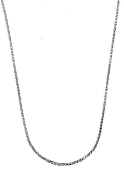 cadena plata de ley modelo veneciano de 40 cm de largo muy barata vista frontal 017_619CM0398-40