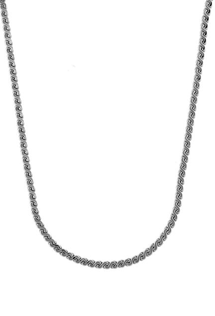 cadena trenzada plata de ley con 50 cm de largo y rodinada foto frontal 126_EP100-50R