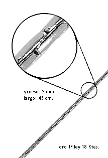 Cadenas y cordones plata ley. cordoncillo 45 cm - foto 3 - rfcia.126_COBRAR70-40R