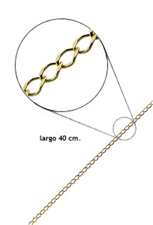 Cadenas y cordones oro amarillo 50 cm eslabon tipo rombo tiendasraisicas en Madrid y las Rozas venta online segura