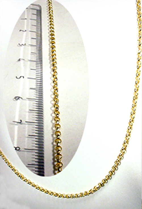 Cadenas y cordones oro oro amarillo. 40 cm. rolo - foto 3 - rfcia.013_ROLO30-40