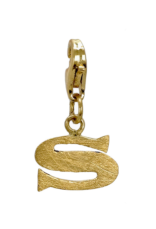 Charm de oro 18K letra S