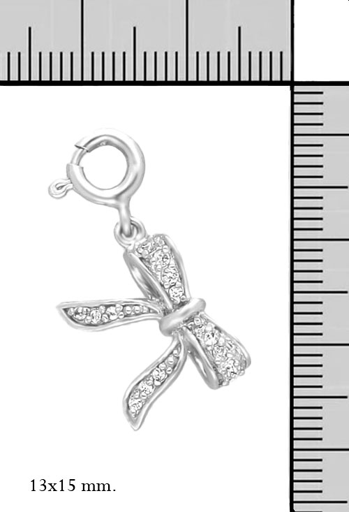 charm lazo plata de ley con circonitas vista con medidas 132_72601_M
