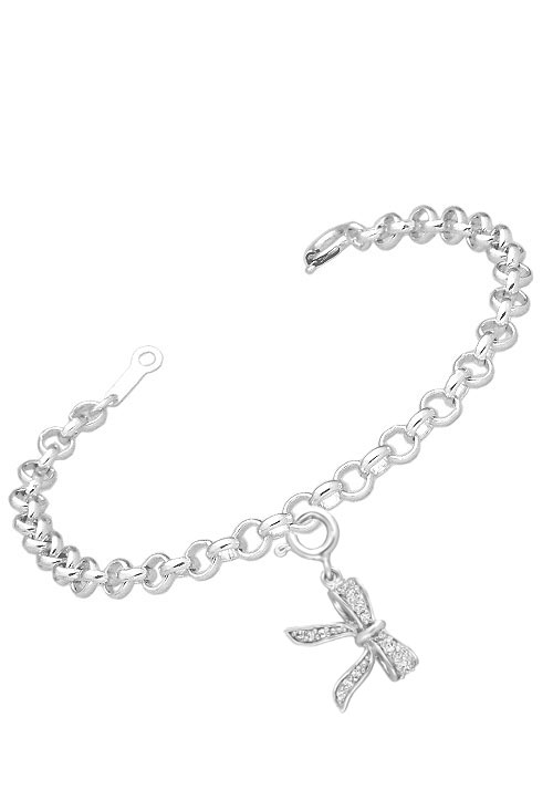 charm lazo plata de ley con circonitas vista en pulsera 132_72601_01