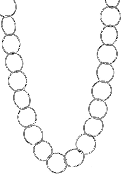 joyas de mujer Collar plata 60 cm oportunidad outlet joyería 126_CIRCLE100-60