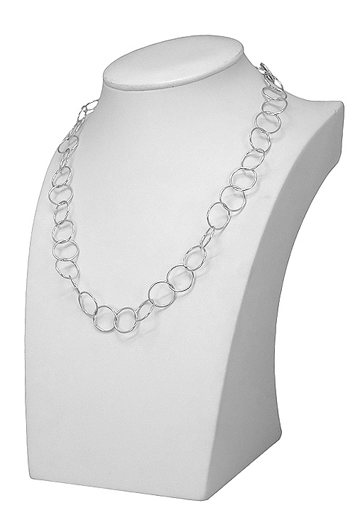 Collar plata 60 cm oportunidad outlet joyería 126_CIRCLE100-60 venta online