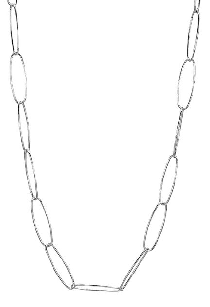 Collar plata eslabones ovalados OPORTUNIDAD OUTLET 126_OVALL90-50 a precios baratos