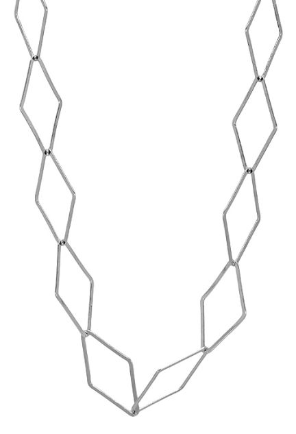 Collar plata eslabones rombos 126_CUATROP90-60 joyeria a precios baratos