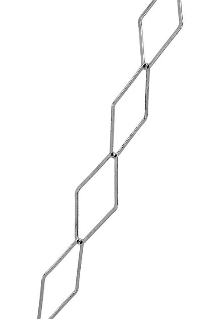 Collar plata eslabones rombos 126_CUATROP90-60 venta online a precios baratos