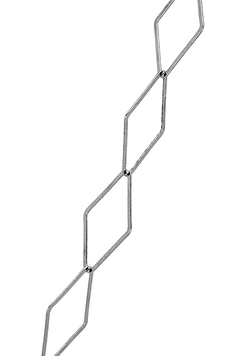 Collar plata eslabones rombos 126_CUATROP90-60 venta online a precios baratos