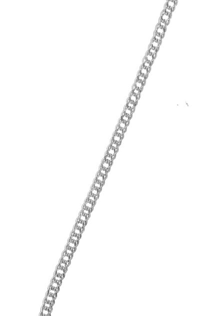 gargantilla de plata eslabones doble rombo 45cm de largo foto de tramo 126_DROMBO60-45R_01