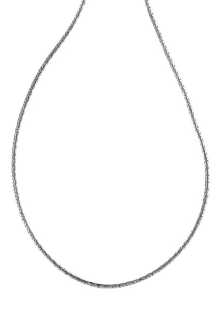 gargantilla de plata eslabones tupidos rigidos vista de frente 126_COBRAA70-40R