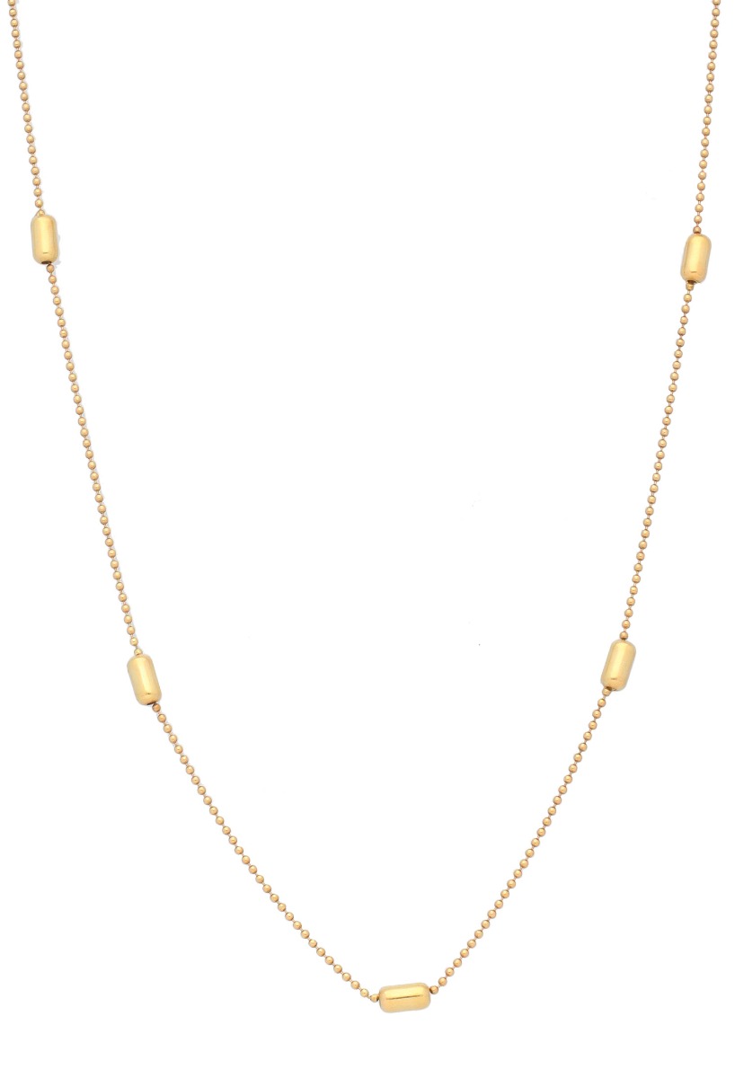 gargantilla oro amarillo 18 kilates cadena bolas con entrepiezas 002_bolas