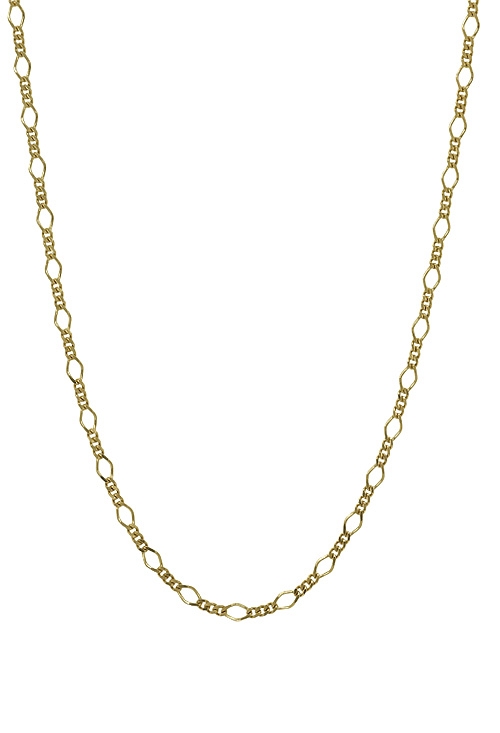 gargantilla oro amarillo 18 kilates eslabones programados 3x1) vista de frente 127_BPR(1-3)50-40