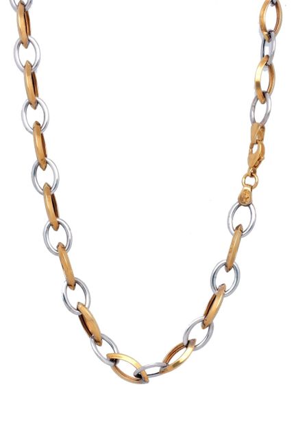 gargantilla oro bicolor 18 ktes foto para web el rubi joyeros toma babero