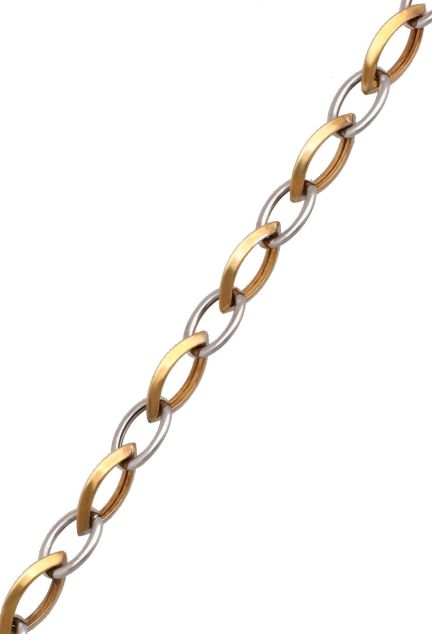 gargantilla oro bicolor 18 ktes foto para web el rubi joyeros toma tramo detalle