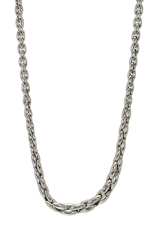 gargantilla plata eslabones disminución tipo asa muy tupidas 144_IMP1215CL