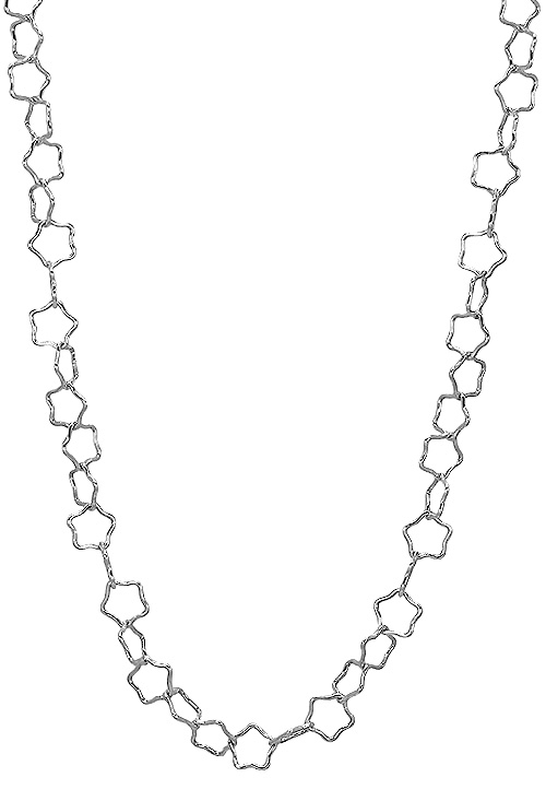 Gargantilla plata eslabones flor OUTLET 126_STAR80-45 venta online