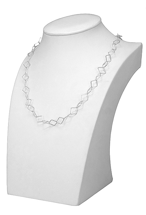 Gargantilla plata eslabones forma de rombo 126_CUATRO60-45 venta online