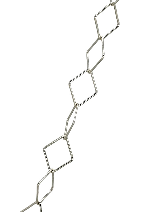 Gargantilla plata eslabones forma de rombo 126_CUATRO60-45 precios baratos