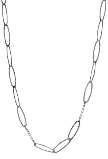 Gargantilla plata eslabones ovalados 45 cm 126_OVALLP60-45 joyas de mujer al mejor precio