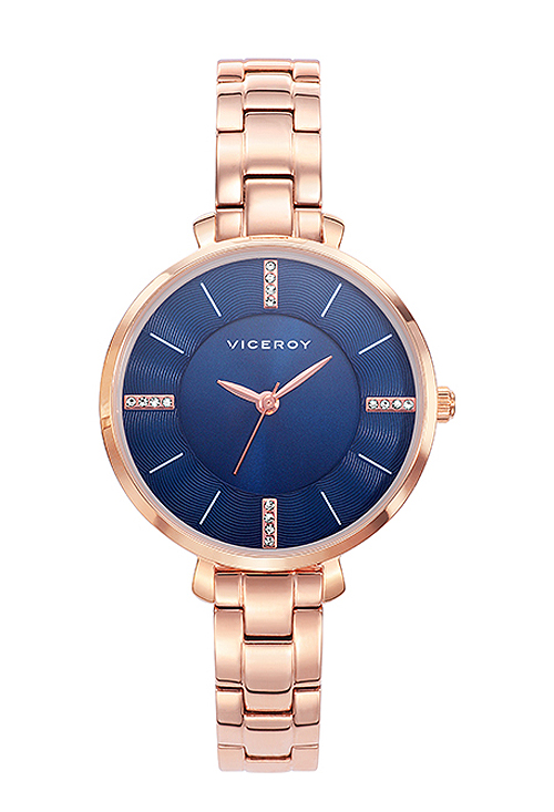 Reloj Viceroy mujer acero chapado oro rosa con circonitas 023_471062-37