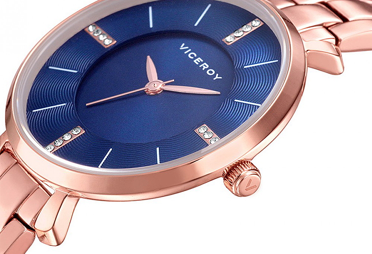 Reloj Viceroy mujer acero chapado oro rosa con circonitas 023_471062-37-1