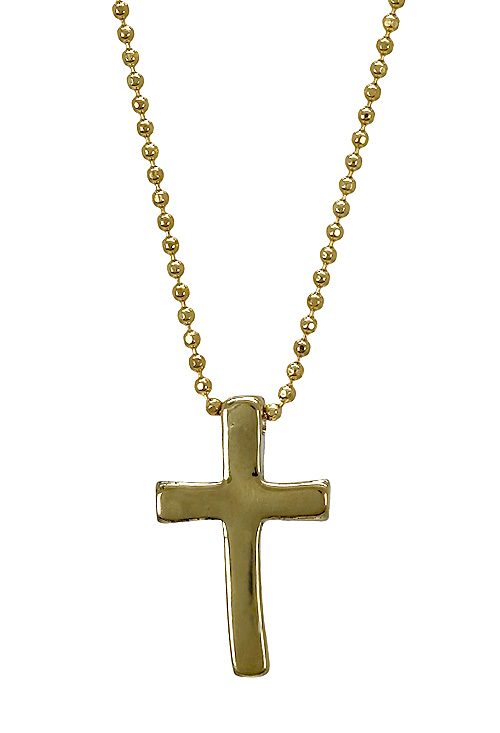 Gargantilla de plata chapada motivo cruz 266_024424-2-1