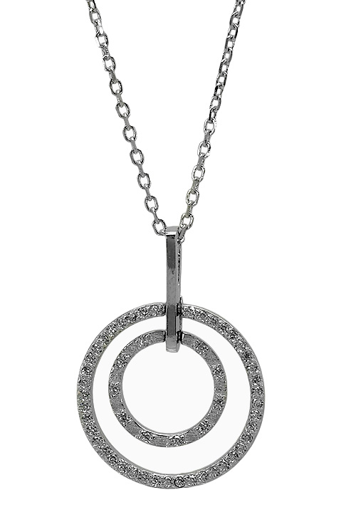 Gargantilla de plata de ley con circonitas 280_2030495